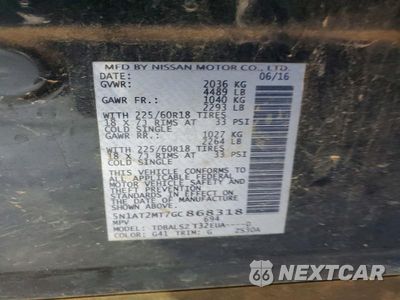 Zdjęcie 13 z 13 samochodu: 2016 NISSAN ROGUE SL VIN:5N1AT2MT7GC868318 - miniatura