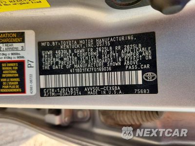 Zdjęcie 13 z 13 samochodu: 2015 TOYOTA CAMRY HYBRID XLE VIN:4T1BD1FK7FU169036 - miniatura