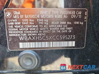 Zdjęcie 12 z 12 samochodu: 2012 BMW 528 XI VIN:WBAXH5C5XCC595273 - miniatura