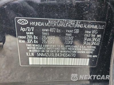 Zdjęcie 13 z 13 samochodu: 2018 HYUNDAI SANTA FE SPORT 2.4L VIN:5NMZU3LB4JH054770 - miniatura