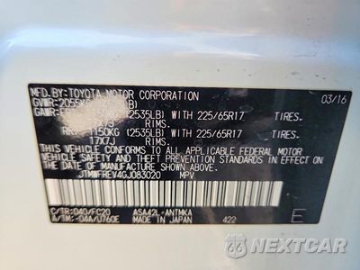 Zdjęcie 13 z 13 samochodu: 2016 TOYOTA RAV4 XLE VIN:JTMWFREV4GJ083020 - miniatura