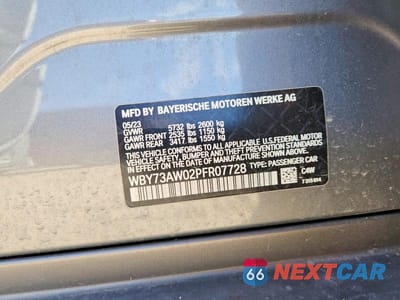 Zdjęcie 13 z 13 samochodu: 2023 BMW I4 EDRIVE 40 VIN:WBY73AW02PFR07728 - miniatura