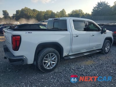 Trzecie zdjęcie samochodu z tyłu: 2019 GMC SIERRA K1500 SLT VIN:3GTU9DED3KG121887 - miniatura