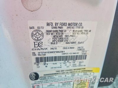 Zdjęcie 12 z 12 samochodu: 2013 FORD F150 SUPERCREW VIN:1FTFW1E68DFB62361 - miniatura