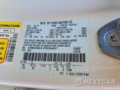 Zdjęcie 13 z 13 samochodu: 2023 FORD BRONCO SPORT OUTER BANKS VIN:3FMCR9C61PRD84657 - miniatura