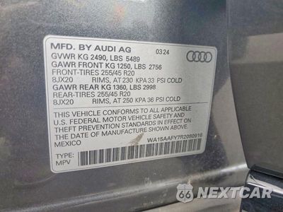 Zdjęcie 12 z 12 samochodu: 2024 AUDI Q5 SPORTBACK PRM PLS 45 VIN:WA15AAFY7R2080916 - miniatura