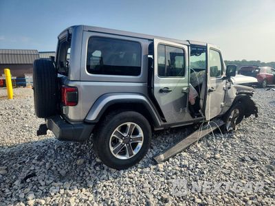 Trzecie zdjęcie samochodu z tyłu: 2018 JEEP WRANGLER UNLIMITED SAHARA VIN:1C4HJXEN3JW326872 - miniatura