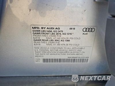 Zdjęcie 13 z 13 samochodu: 2018 AUDI Q5 PREMIUM PLUS VIN:WA1BNAFY5J2231408 - miniatura