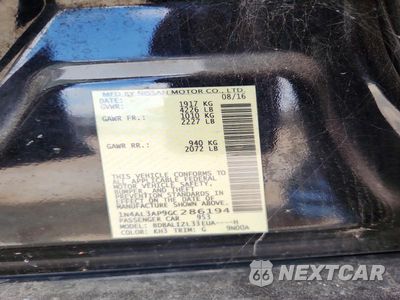Zdjęcie 12 z 12 samochodu: 2016 NISSAN ALTIMA 2.5 SV VIN:1N4AL3AP9GC286194 - miniatura
