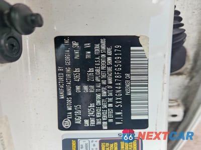 Zdjęcie 12 z 12 samochodu: 2015 KIA OPTIMA EX VIN:5XXGN4A78FG509179 - miniatura