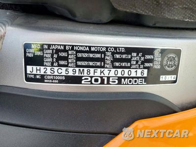 Zdjęcie 10 z 10 samochodu: 2015 HONDA CBR1000 SP VIN:JH2SC59M8FK700016 - miniatura