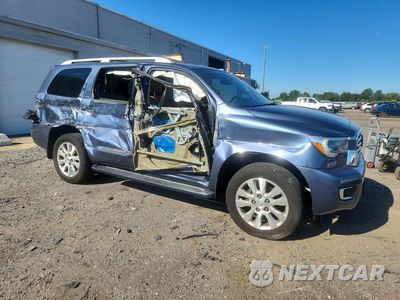 Czwarte zdjęcie samochodu z boku: 2019 TOYOTA SEQUOIA PLATINUM VIN:5TDDY5G1XKS166578 - miniatura