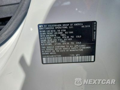 Zdjęcie 13 z 13 samochodu: 2019 VOLKSWAGEN ATLAS SE VIN:1V2LR2CA6KC577294 - miniatura