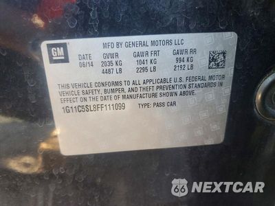 Zdjęcie 12 z 12 samochodu: 2015 CHEVROLET MALIBU 1LT VIN:1G11C5SL8FF111099 - miniatura