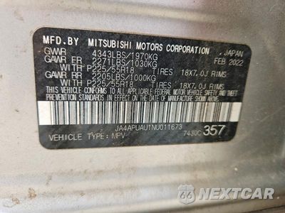 Zdjęcie 12 z 12 samochodu: 2022 MITSUBISHI OUTLANDER SPORT ES VIN:JA4APUAU1NU011673 - miniatura