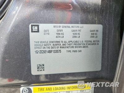 Zdjęcie 12 z 12 samochodu: 2011 CHEVROLET MALIBU 1LT VIN:1G1ZC5E14BF133575 - miniatura