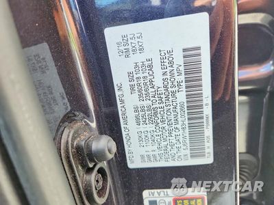 Zdjęcie 14 z 14 samochodu: 2017 HONDA CR-V EXL VIN:5J6RW1H83HL002660 - miniatura