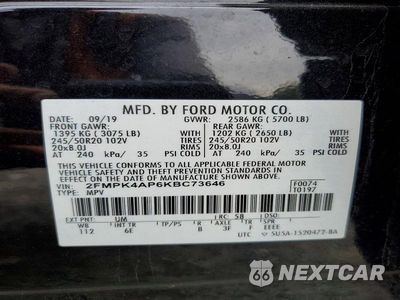 Zdjęcie 13 z 13 samochodu: 2019 FORD EDGE ST VIN:2FMPK4AP6KBC73646 - miniatura
