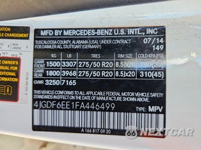 Zdjęcie 13 z 13 samochodu: 2015 MERCEDES-BENZ GL 450 4MATIC VIN:4JGDF6EE1FA446499 - miniatura