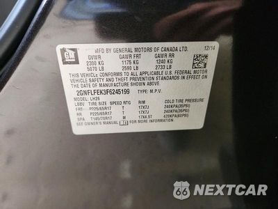Zdjęcie 13 z 13 samochodu: 2015 CHEVROLET EQUINOX LT VIN:2GNFLFEK3F6245199 - miniatura