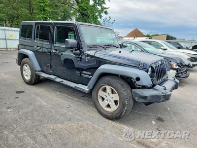 Czwarte zdjęcie samochodu z boku: 2017 JEEP WRANGLER UNLIMITED SPORT VIN:1C4BJWDG7HL535031 - miniatura