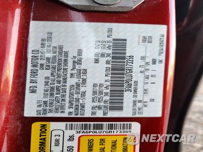 Zdjęcie 12 z 12 samochodu: 2016 FORD FUSION SE HYBRID VIN:3FA6P0LU7GR173356 - miniatura
