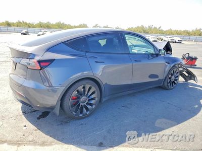 Trzecie zdjęcie samochodu z tyłu: 2022 TESLA MODEL Y VIN:7SAYGDEF7NF574383 - miniatura