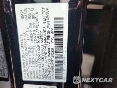 Zdjęcie 13 z 13 samochodu: 2026 HONDA CR-V EXL VIN:5J6RS4H78TL012520 - miniatura