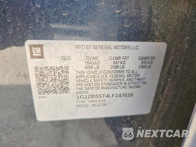 Zdjęcie 12 z 12 samochodu: 2020 CHEVROLET MALIBU LS VIN:1G1ZB5ST4LF147616 - miniatura