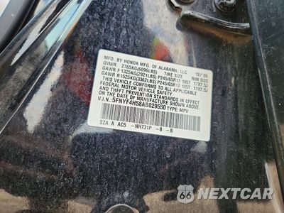Zdjęcie 13 z 13 samochodu: 2010 HONDA PILOT EXL VIN:5FNYF4H58AB029550 - miniatura