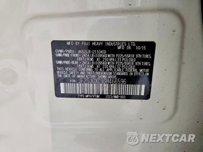 Zdjęcie 14 z 14 samochodu: 2016 SUBARU FORESTER 2.0XT TOURING VIN:JF2SJGXC3GH466596 - miniatura