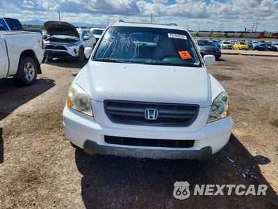 Piąte zdjęcie samochodu w środku: 2005 HONDA PILOT EXL VIN:2HKYF18595H521705 - miniatura