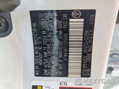 Zdjęcie 12 z 12 samochodu: 2020 TOYOTA CAMRY XSE VIN:4T1K61AK7LU315609 - miniatura