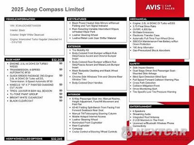 Zdjęcie 12 z 13 samochodu: 2025 JEEP COMPASS LIMITED VIN:3C4NJDCN5ST546039 - miniatura