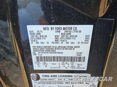 Zdjęcie 12 z 13 samochodu: 2013 FORD F150 SUPERCREW VIN:1FTFW1ET6DFB75843 - miniatura