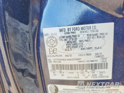 Zdjęcie 12 z 12 samochodu: 2013 FORD F150 SUPERCREW VIN:1FTFW1EF1DKD74381 - miniatura
