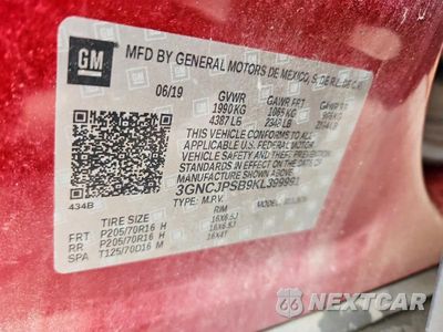 Zdjęcie 13 z 13 samochodu: 2019 CHEVROLET TRAX 1LT VIN:3GNCJPSB9KL399991 - miniatura
