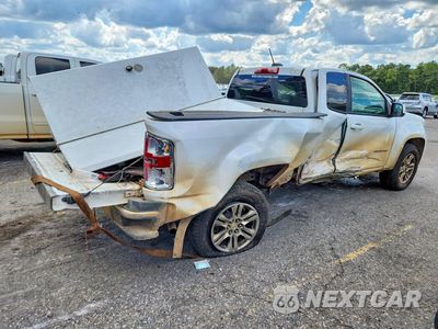 Trzecie zdjęcie samochodu z tyłu: 2021 CHEVROLET COLORADO LT VIN:1GCHSCEA3M1239235 - miniatura