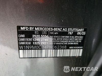 Zdjęcie 13 z 13 samochodu: 2023 MERCEDES-BENZ EQB 250+ VIN:W1N9M0CB4PN062368 - miniatura
