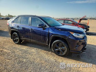 Czwarte zdjęcie samochodu z boku: 2021 TOYOTA RAV4 XSE VIN:JTME6RFV0MJ009583 - miniatura