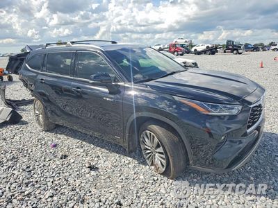 Czwarte zdjęcie samochodu z boku: 2021 TOYOTA HIGHLANDER HYBRID PLATINUM VIN:5TDEBRCH4MS030532 - miniatura