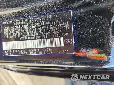 Zdjęcie 12 z 12 samochodu: 2026 TOYOTA CAMRY XLE VIN:4T1DAACK8TU663763 - miniatura