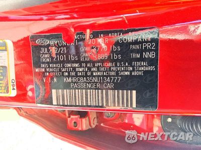 Zdjęcie 13 z 14 samochodu: 2022 HYUNDAI VENUE SEL VIN:KMHRC8A35NU134777 - miniatura