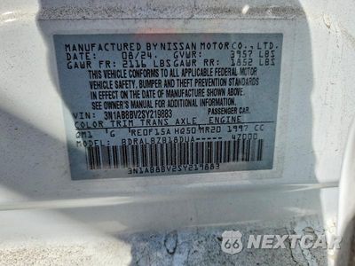 Zdjęcie 12 z 12 samochodu: 2025 NISSAN SENTRA S VIN:3N1AB8BV2SY219883 - miniatura