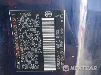 Zdjęcie 12 z 12 samochodu: 2010 TOYOTA SCION TC VIN:JTKDE3B78A0319722 - miniatura