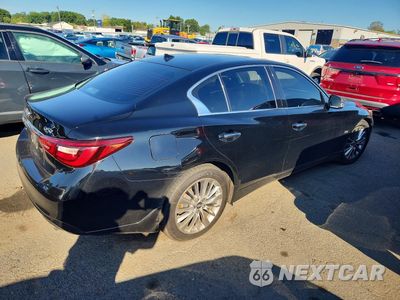 Trzecie zdjęcie samochodu z tyłu: 2018 INFINITI Q50 3.0T LUXE VIN:JN1EV7AR2JM611304 - miniatura