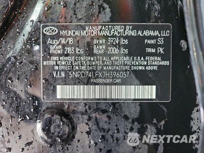 Zdjęcie 13 z 13 samochodu: 2018 HYUNDAI ELANTRA SE VIN:5NPD74LFXJH396057 - miniatura