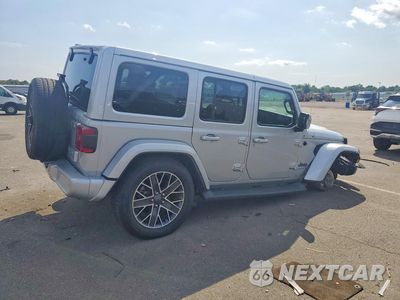 Trzecie zdjęcie samochodu z tyłu: 2023 JEEP WRANGLER SAHARA 4XE VIN:1C4JJXP65PW605689 - miniatura