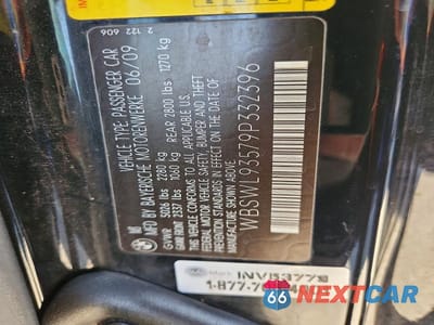 Zdjęcie 12 z 12 samochodu: 2009 BMW M3 VIN:WBSWL93579P332396 - miniatura