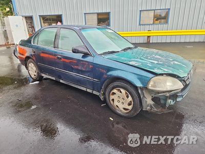 Czwarte zdjęcie samochodu z boku: 1997 HONDA CIVIC LX VIN:2HGEJ657XVH565033 - miniatura